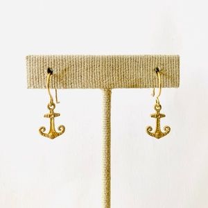Anchor Earrings Catherine Weitzman Gold Vermeil